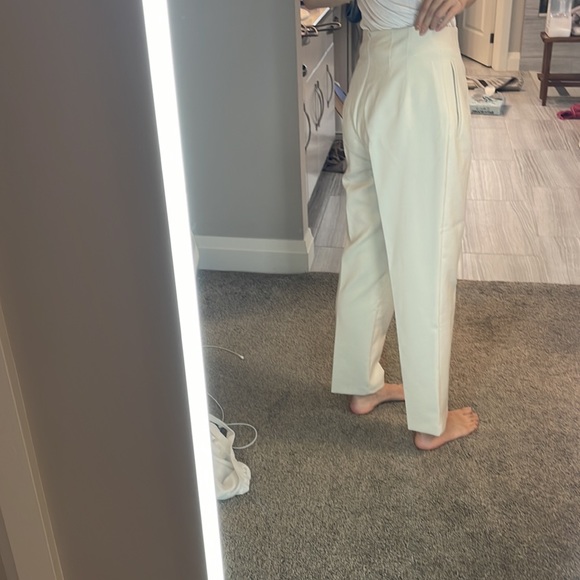 High waisted pants pearl colour - Picture 2 of 2